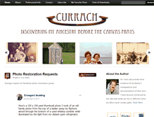 Tablet Screenshot of currach.johnjtierney.com